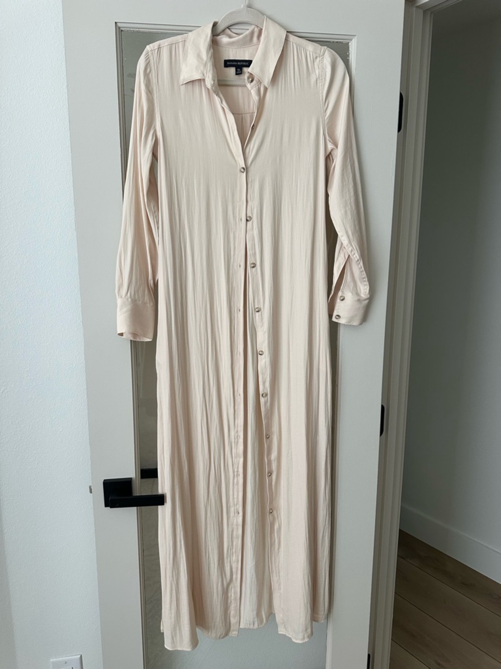 Banana Republic Shirt Dress Butter Yellow/Cream